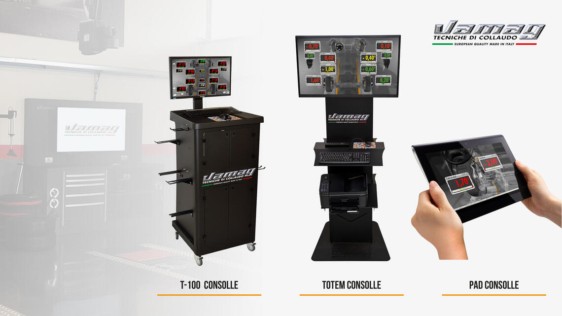 WHEEL ALIGNMENT - Automotive testing equipment - Vamag